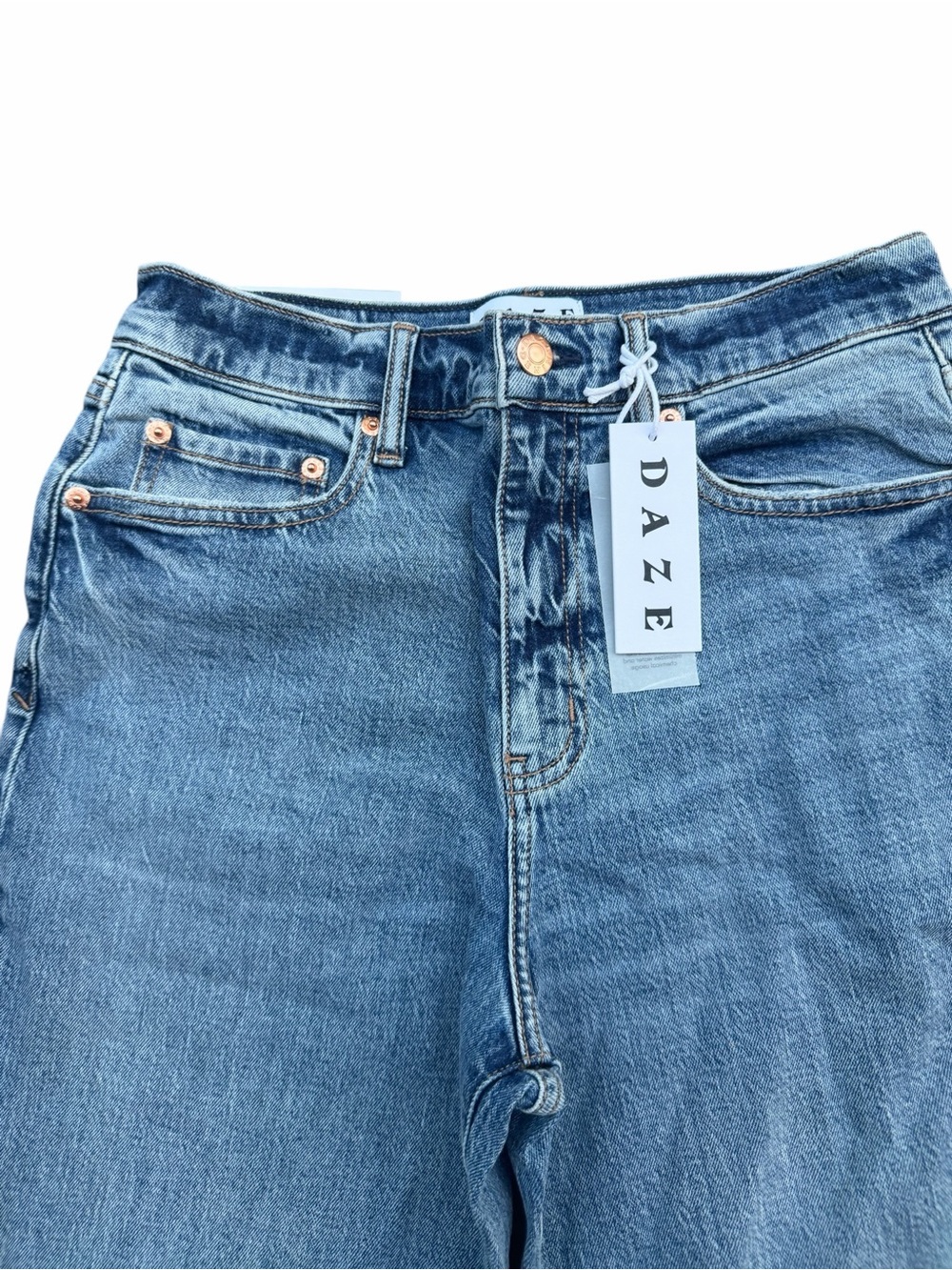 DAZE Sundaze High Rise Vintage Straight Jeans NWT Size 27 Brooklyn - Picture 11 of 13